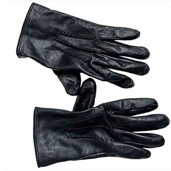 Lauren Ralph Lauren | Genuine Leather Pickstitch Lined Gloves | Size: XL - Picture 2 of 5